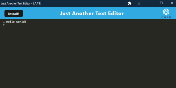 Just Another Text Editor